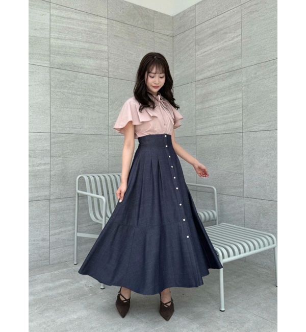 dazzlin「2WAYケープリボンブラウス」|シャツ・ブラウス|