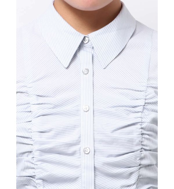 dazzlin「タックスリーブギャザーシャツ」|シャツ・ブラウス|