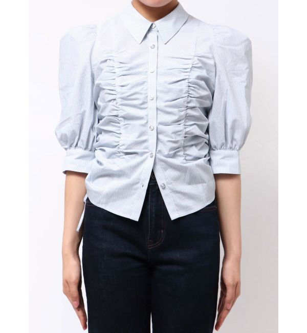 dazzlin「タックスリーブギャザーシャツ」|シャツ・ブラウス|