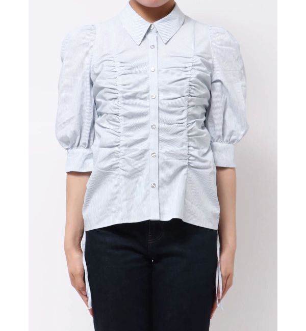dazzlin「タックスリーブギャザーシャツ」|シャツ・ブラウス|