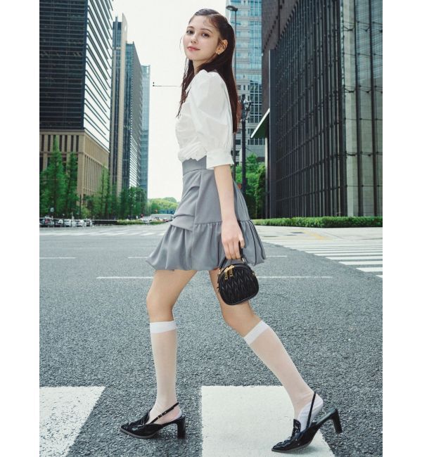 dazzlin「タックスリーブギャザーシャツ」|シャツ・ブラウス|