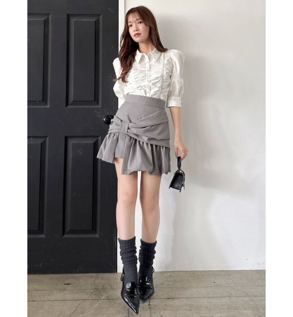 dazzlin「タックスリーブギャザーシャツ」|シャツ・ブラウス|