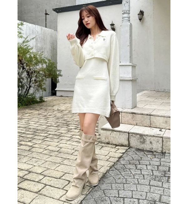 dazzlin「2ピースニットミニワンピース」|ワンピース|