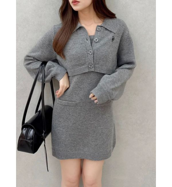 dazzlin「2ピースニットミニワンピース」|ワンピース|