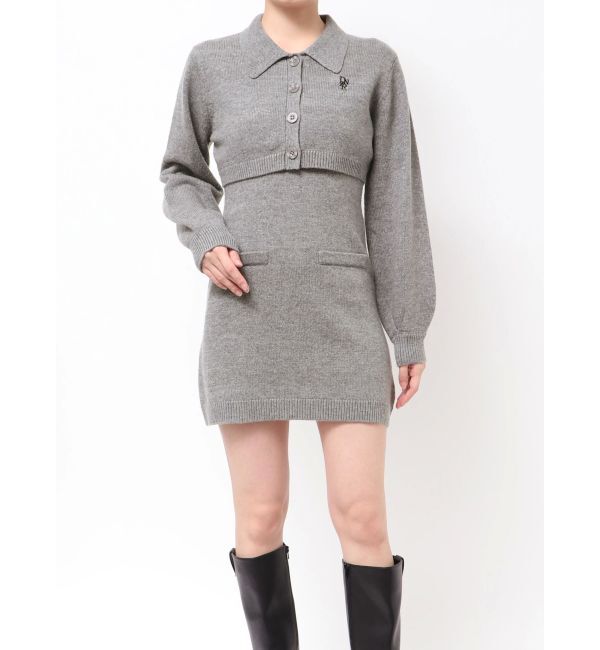 dazzlin「2ピースニットミニワンピース」|ワンピース|