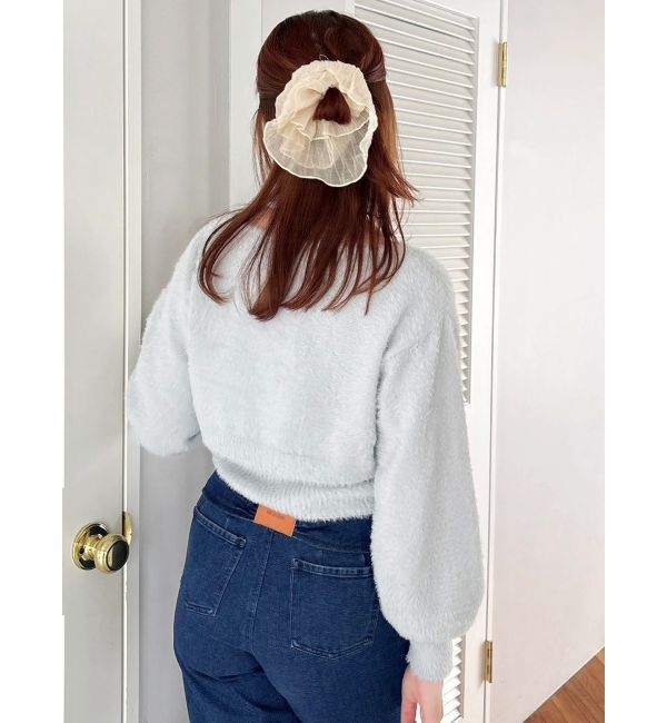 dazzlin「ミニシャギーニットボレロ」|カーディガン|