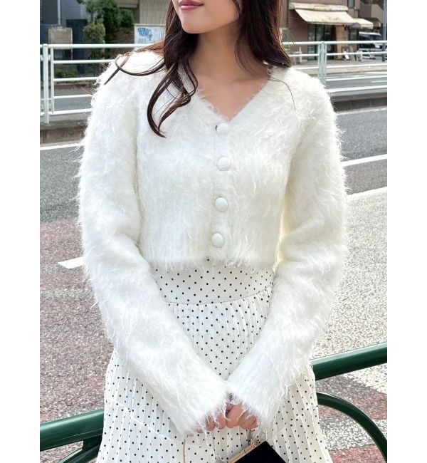 dazzlin「ルミナスカラーショートカーディガン」|カーディガン|