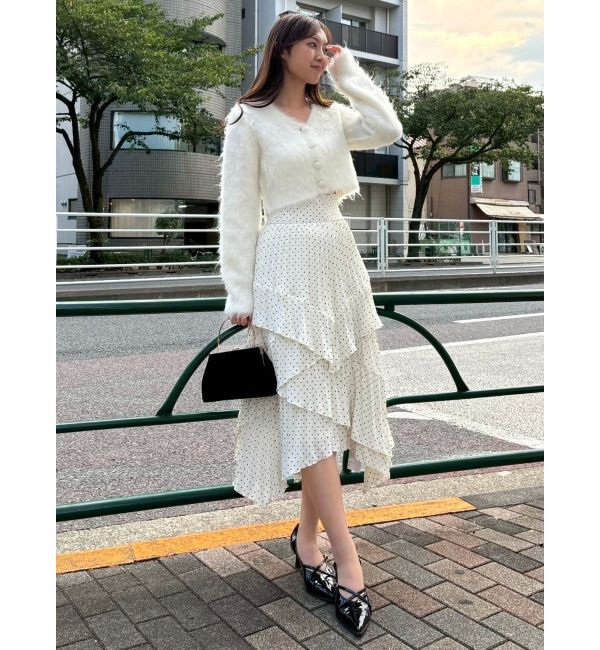 dazzlin「ルミナスカラーショートカーディガン」|カーディガン|