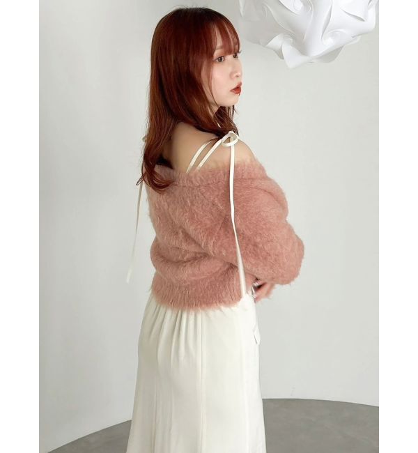 dazzlin「ルミナスカラーショートカーディガン」|カーディガン|ピンク