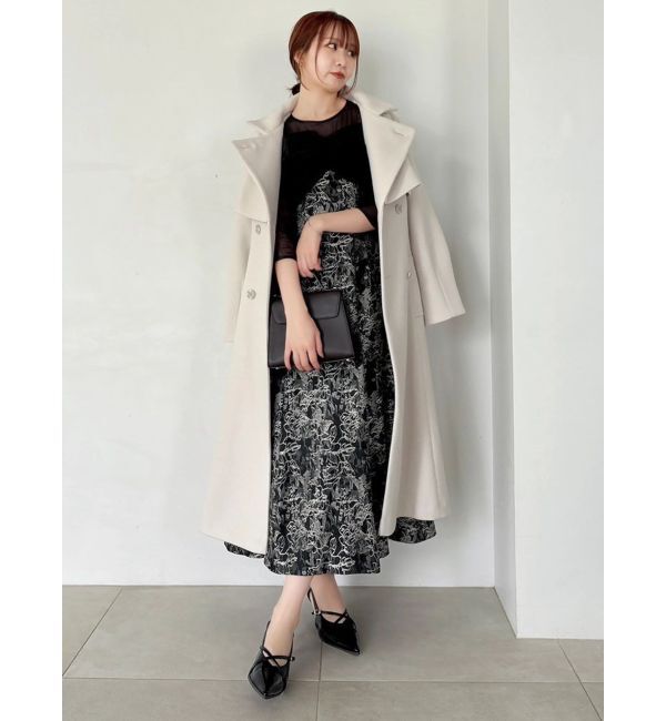 dazzlin「チュールベールジャカードドレス」|ワンピース|