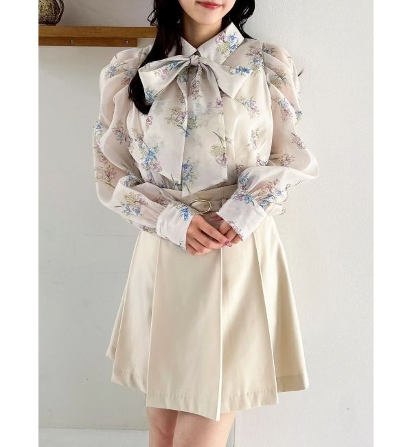 dazzlin「Vカットミニプリーツスカート」|スカート|