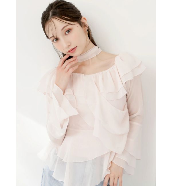 dazzlin「シアーティアードフリルオフショルブラウス」|シャツ・ブラウス|