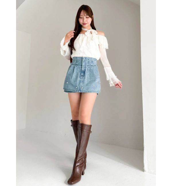 dazzlin「シアーティアードフリルオフショルブラウス」|シャツ・ブラウス|