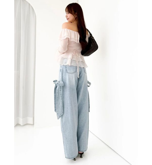 dazzlin「シアーティアードフリルオフショルブラウス」|シャツ・ブラウス|