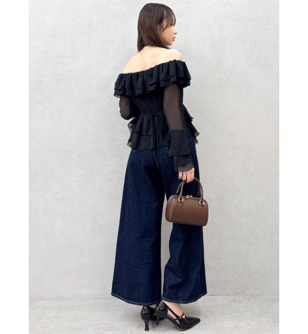 dazzlin「シアーティアードフリルオフショルブラウス」|シャツ・ブラウス|