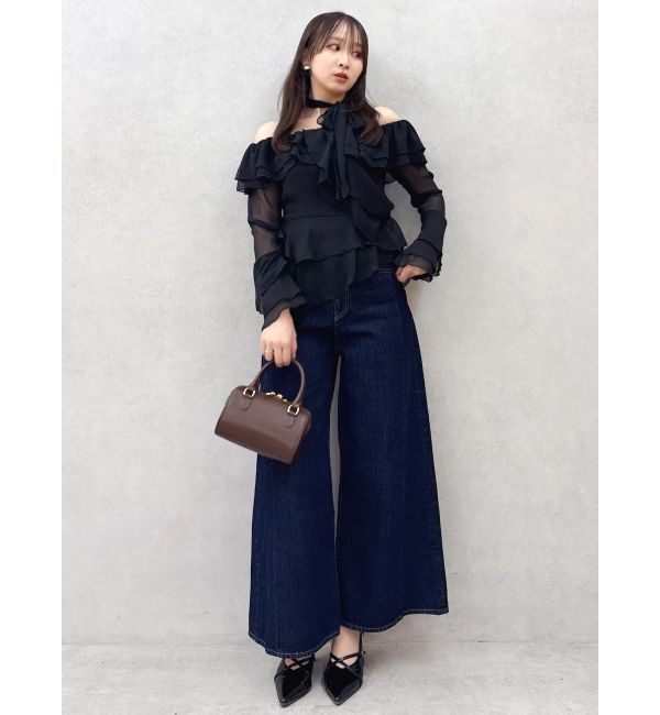 dazzlin「シアーティアードフリルオフショルブラウス」|シャツ・ブラウス|