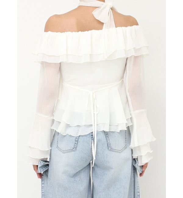 dazzlin「シアーティアードフリルオフショルブラウス」|シャツ・ブラウス|