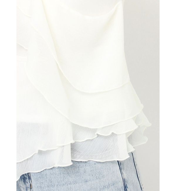 dazzlin「シアーティアードフリルオフショルブラウス」|シャツ・ブラウス|