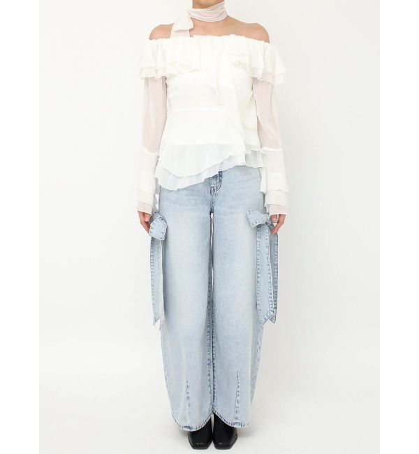 dazzlin「シアーティアードフリルオフショルブラウス」|シャツ・ブラウス|