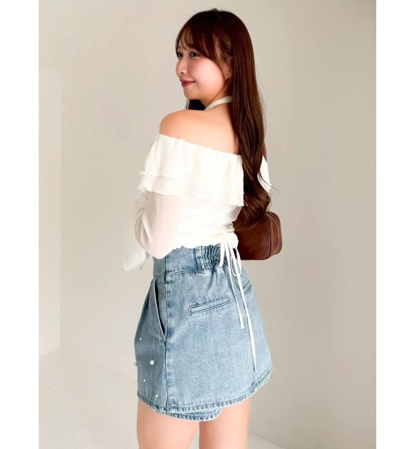 dazzlin「シアーティアードフリルオフショルブラウス」|シャツ・ブラウス|