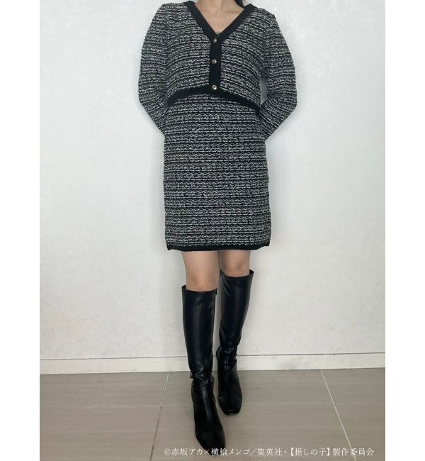 MERCURYDUO「TVアニメ【推しの子】ツイードカーディガンセットミニニットワンピース」|ワンピース|