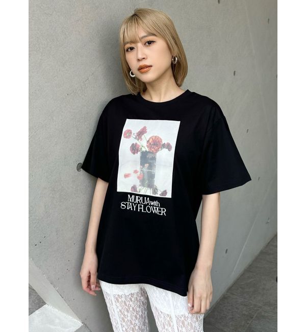 MURUA「【MURUA&times;STAYFLOWER】フォトチュールTシャツ」|Tシャツ・カットソー|