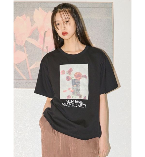 MURUA「【MURUA&times;STAYFLOWER】フォトチュールTシャツ」|Tシャツ・カットソー|