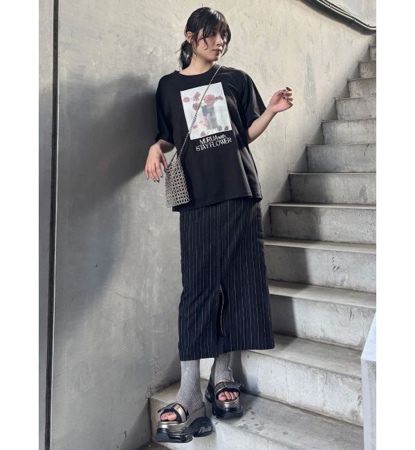 MURUA「【MURUA&times;STAYFLOWER】フォトチュールTシャツ」|Tシャツ・カットソー|