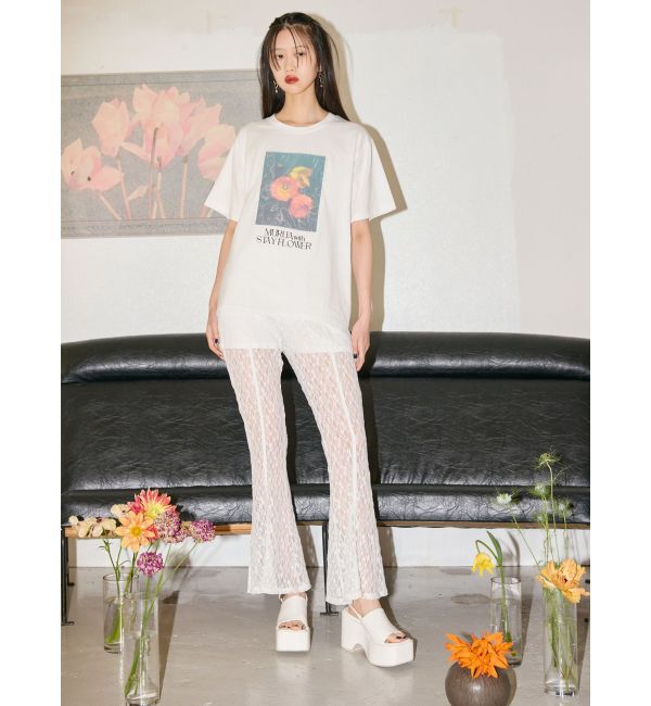 MURUA「【MURUA&times;STAYFLOWER】フォトチュールTシャツ」|Tシャツ・カットソー|