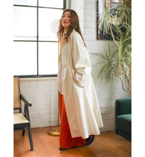 Ungrid「カットオフステンカラーコート」|ステンカラーコート|