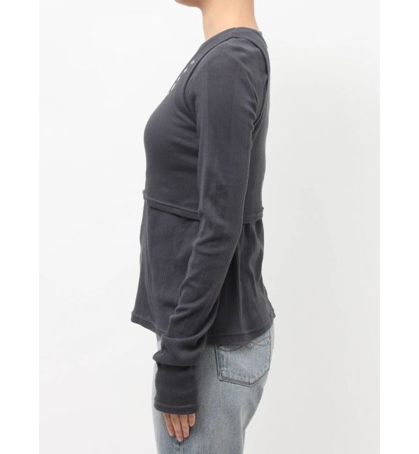 Ungrid「ハトメデザインレイヤードロングスリーブTee」|Tシャツ・カットソー|