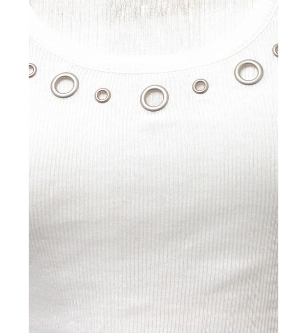 Ungrid「ハトメデザインレイヤードロングスリーブTee」|Tシャツ・カットソー|