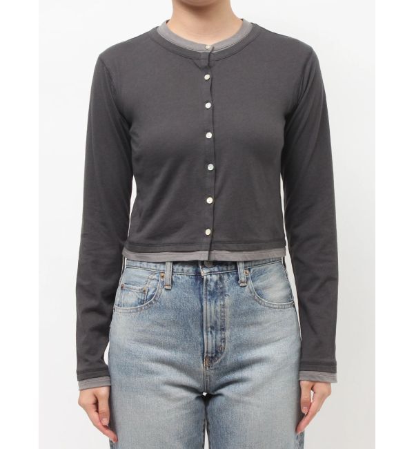 Ungrid「カシミヤ混レイヤードデザインカーディガン」|カーディガン|