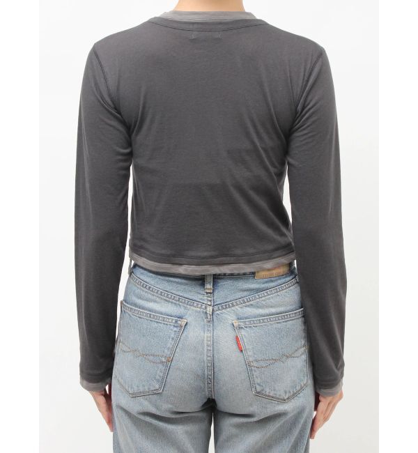 Ungrid「カシミヤ混レイヤードデザインカーディガン」|カーディガン|