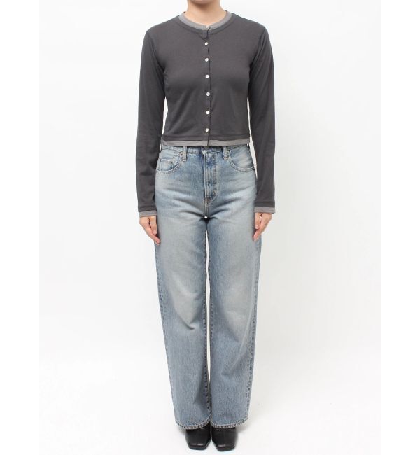 Ungrid「カシミヤ混レイヤードデザインカーディガン」|カーディガン|