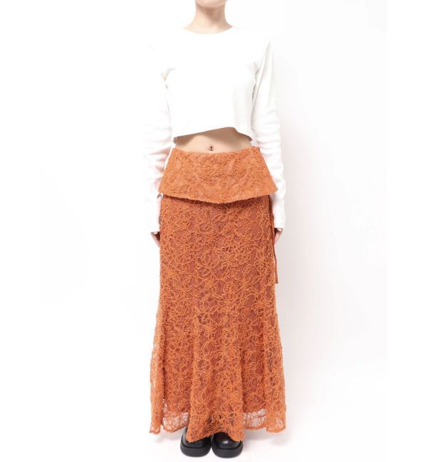 Ungrid「起毛レースマーメイドスカート」|スカート|