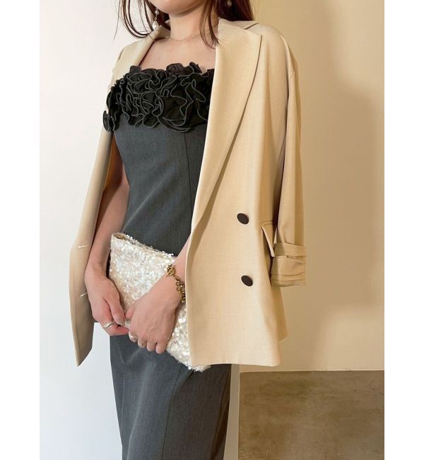 LAGUNAMOON「LADYコサージュキャミワンピース」|ワンピース|