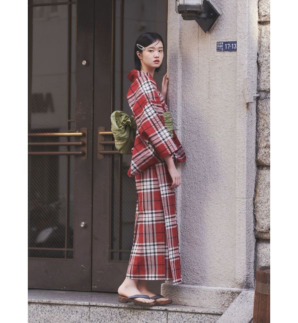 jouetie「【jouetieオリジナル】タータンチェックセパレート浴衣」|その他|