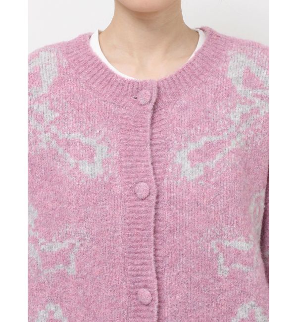 merry jenny「ribbon jacquard knit cardigan」|カーディガン|