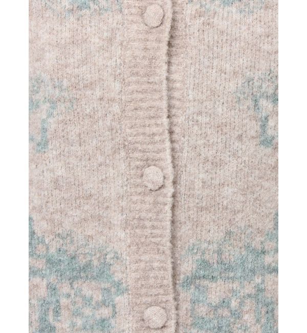 merry jenny「ribbon jacquard knit cardigan」|カーディガン|