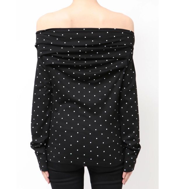 GYDA「ドットパターンオフショルトップス」|Tシャツ・カットソー|