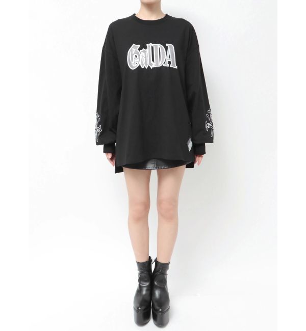 GYDA「GYDA&times;GALFY original cross long Tシャツ」|Tシャツ・カットソー|