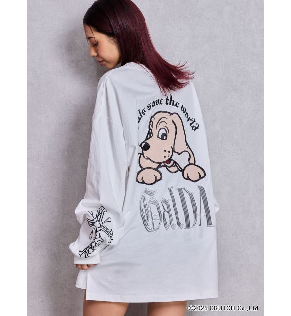 GYDA「GYDA&times;GALFY original cross long Tシャツ」|Tシャツ・カットソー|
