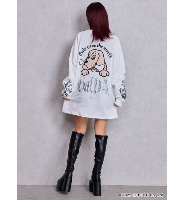 GYDA「GYDA&times;GALFY original cross long Tシャツ」|Tシャツ・カットソー|