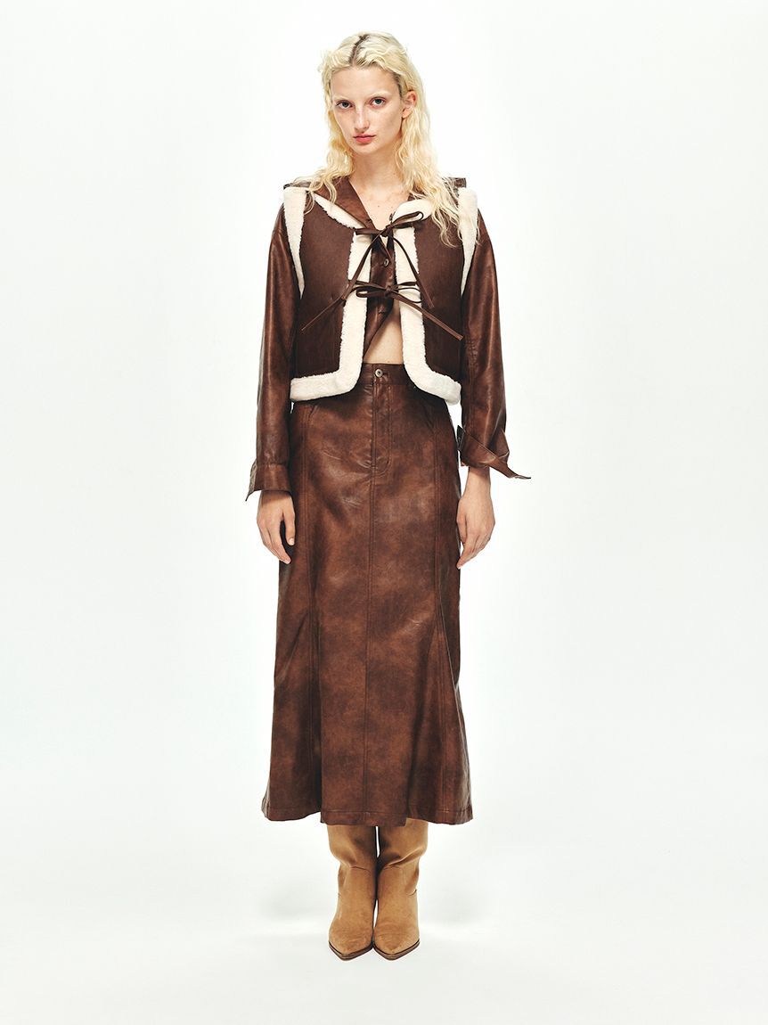 FURFUR「マルチマテリアルフードブルゾン」|ブルゾン・スタジャン|