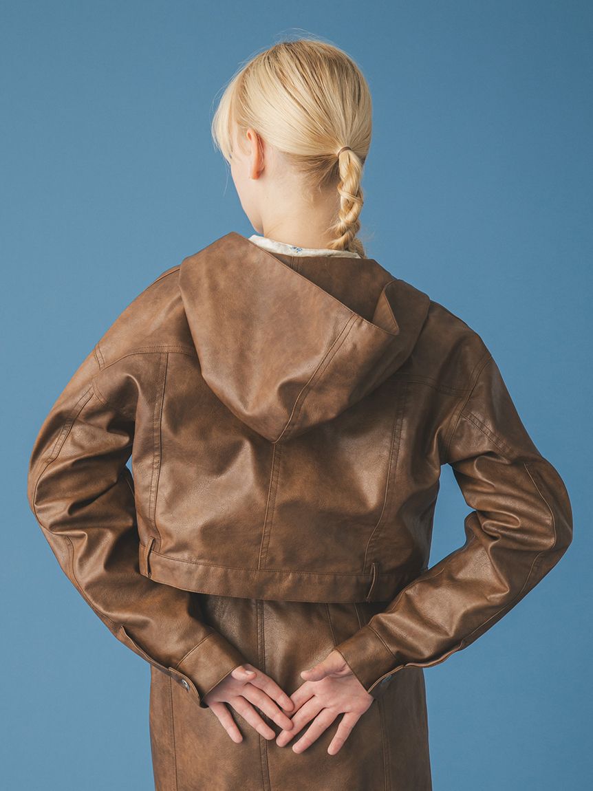 FURFUR「マルチマテリアルフードブルゾン」|ブルゾン・スタジャン|