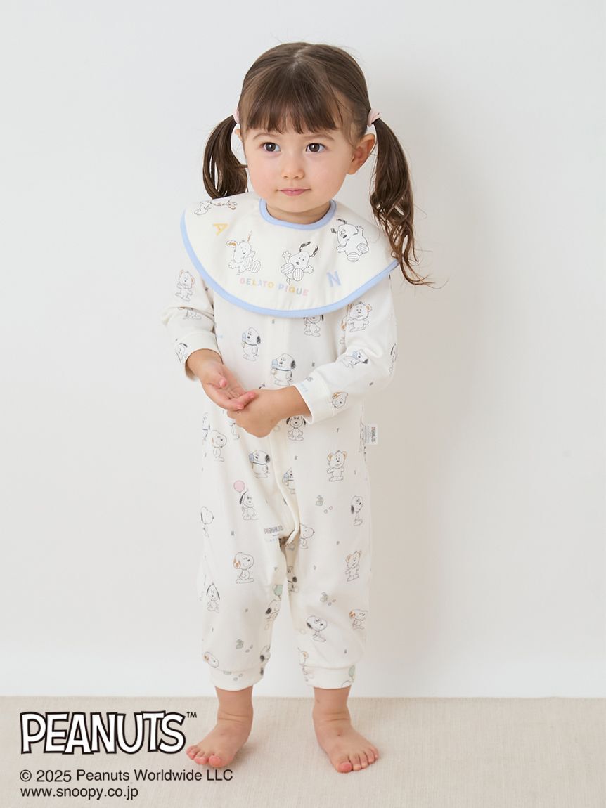 GELATO PIQUE KIDS & BABY「【PEANUTS PUPPIES】【BABY】ロゴスタイ」|スタイ|