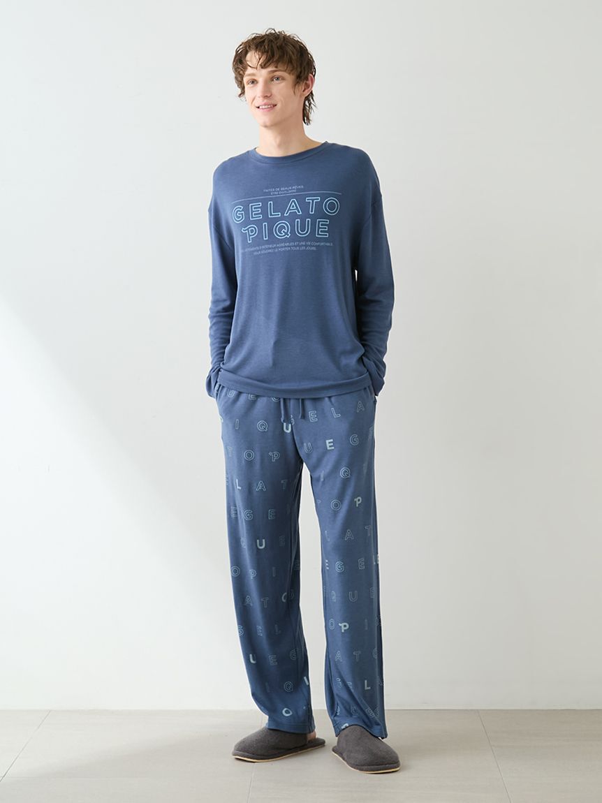 GELATO PIQUE HOMME「【HOMME】吸湿発熱レーヨンロンT」|ルームウェア|