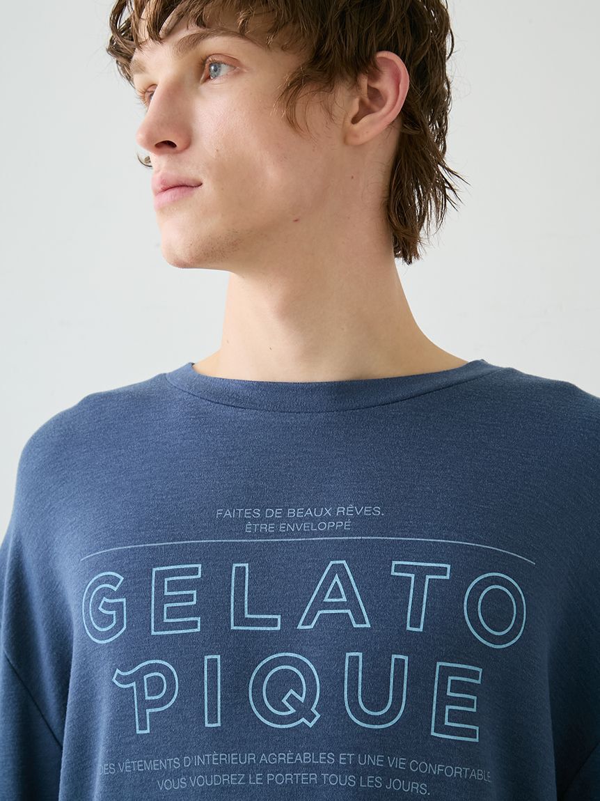 GELATO PIQUE HOMME「【HOMME】吸湿発熱レーヨンロンT」|ルームウェア|