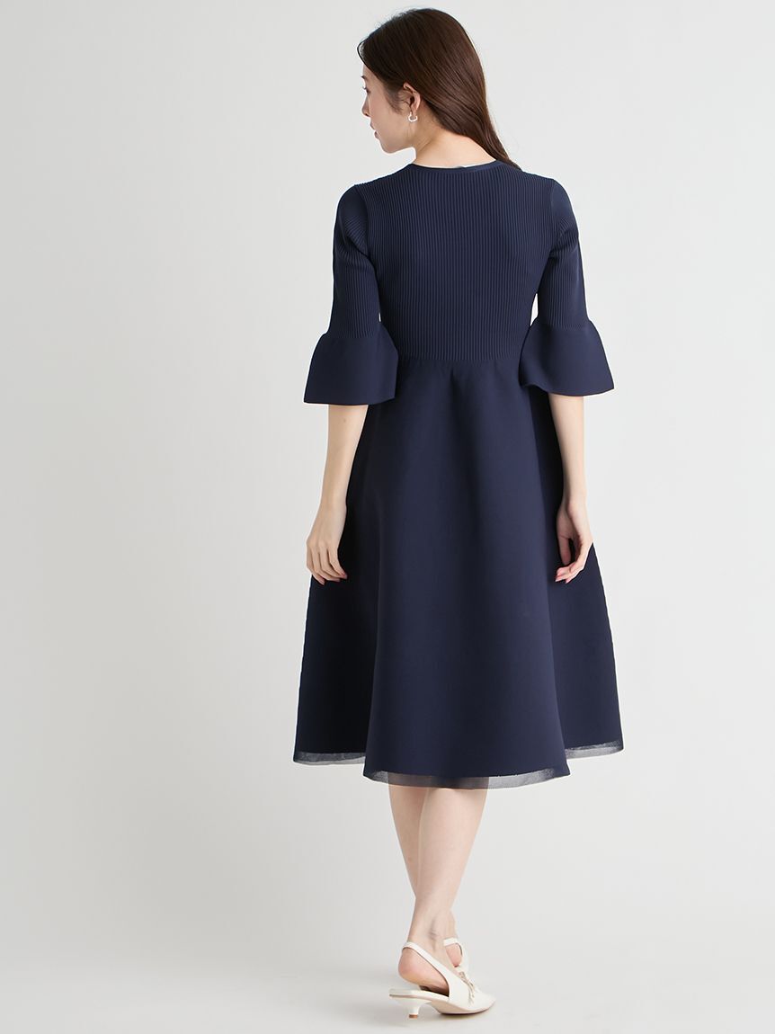 CELFORD「【洗える】ベルスリーブホールガーメントワンピース」|ワンピース|